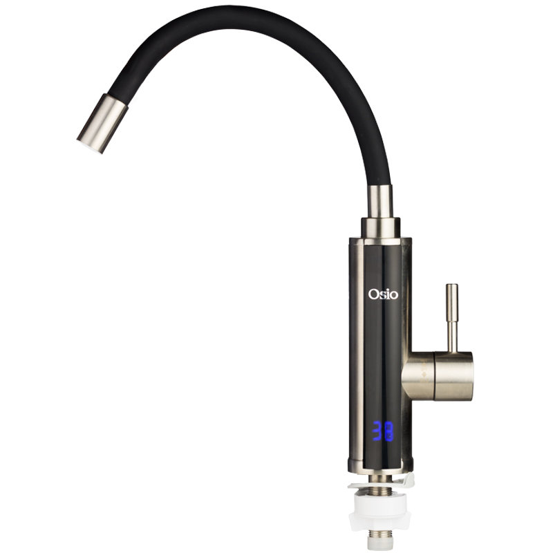 Osio OHF-2035 Ταχυθερμαντήρας Βρύση Ιnox με Ευλύγιστο Ρουξούνι και Οθόνη 3300W